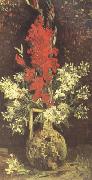 Vincent Van Gogh Vase wtih Gladioli and Carnations (nn04) Sweden oil painting reproduction